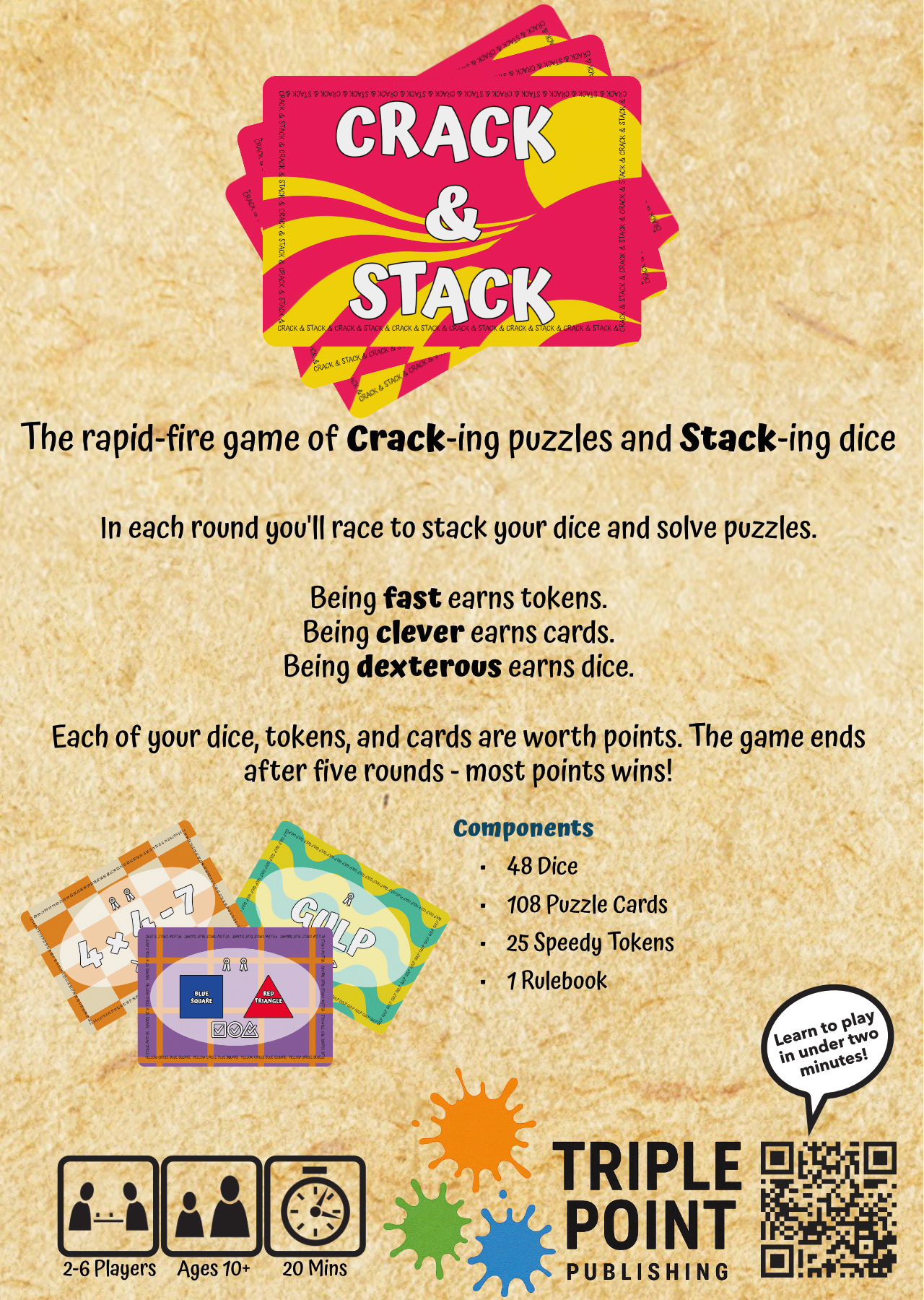 Crack & Stack - Rapid-Fire Dice Puzzle Game (Pre-Order)