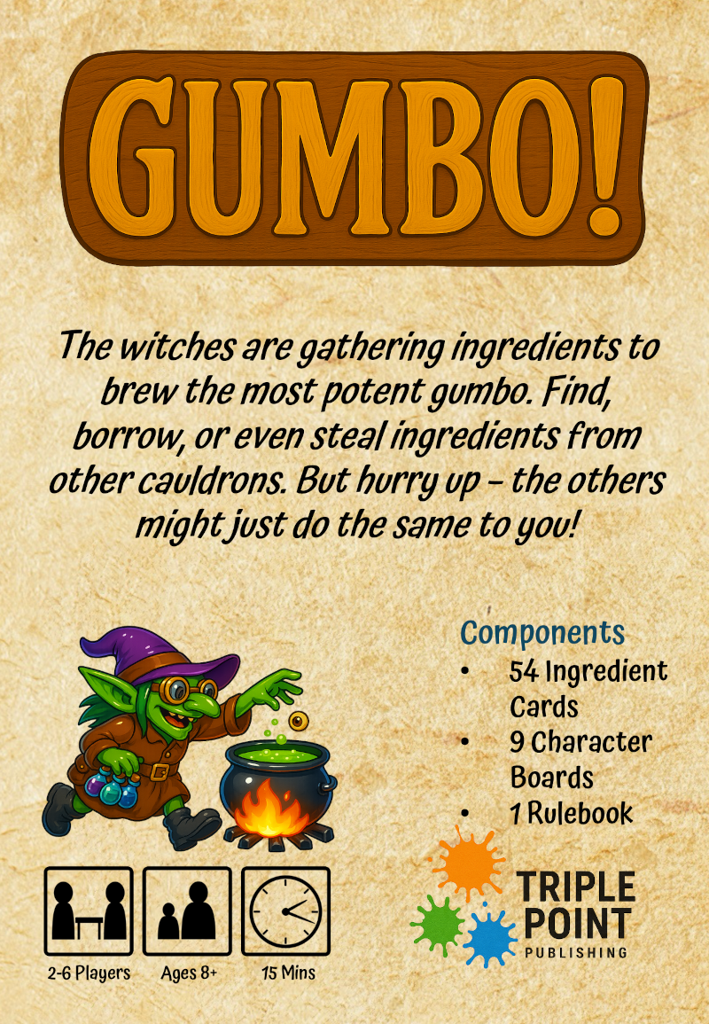 Gumbo! Game Box Back